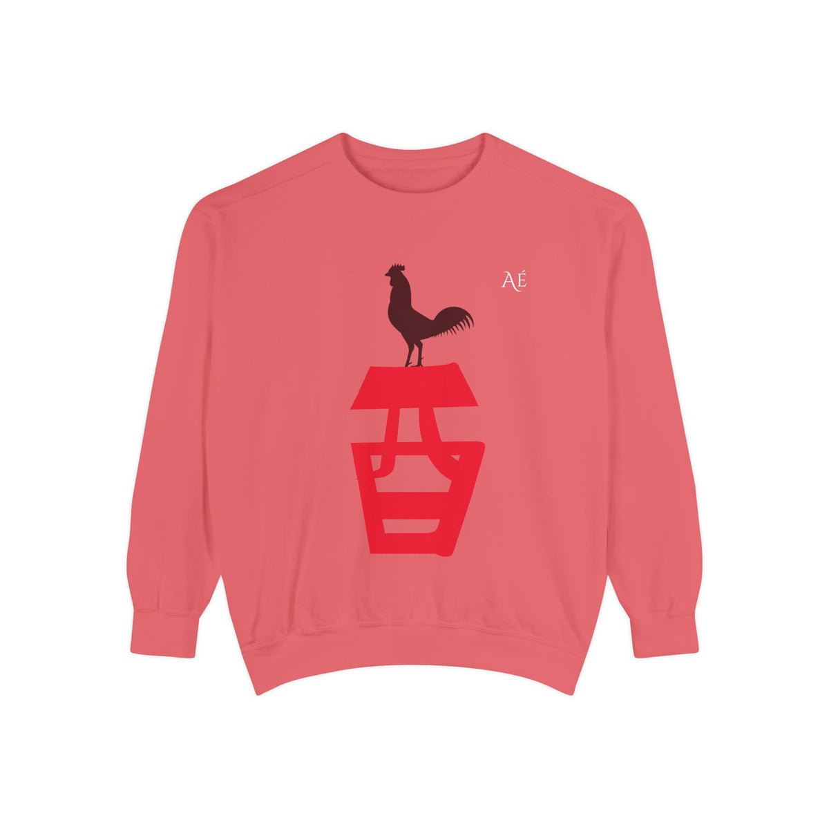 Rooster (酉) Jūnishi Zodiac Animals | 10 of 12 | Astré Crewneck Watermelon Sweatshirt