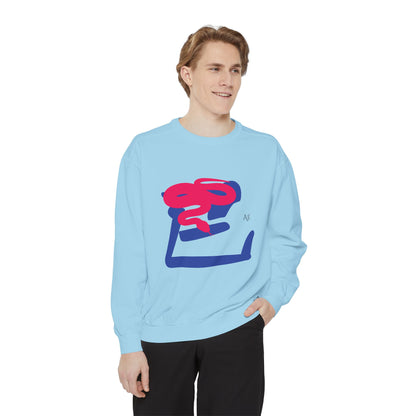 Snake (巳) Jūnishi Zodiac Animals | 6 of 12 | Astré Crewneck Chambray Sweatshirt