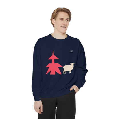 Sheep (未) Jūnishi Zodiac Animals | 8 of 12 | Astré Crewneck True Navy Sweatshirt