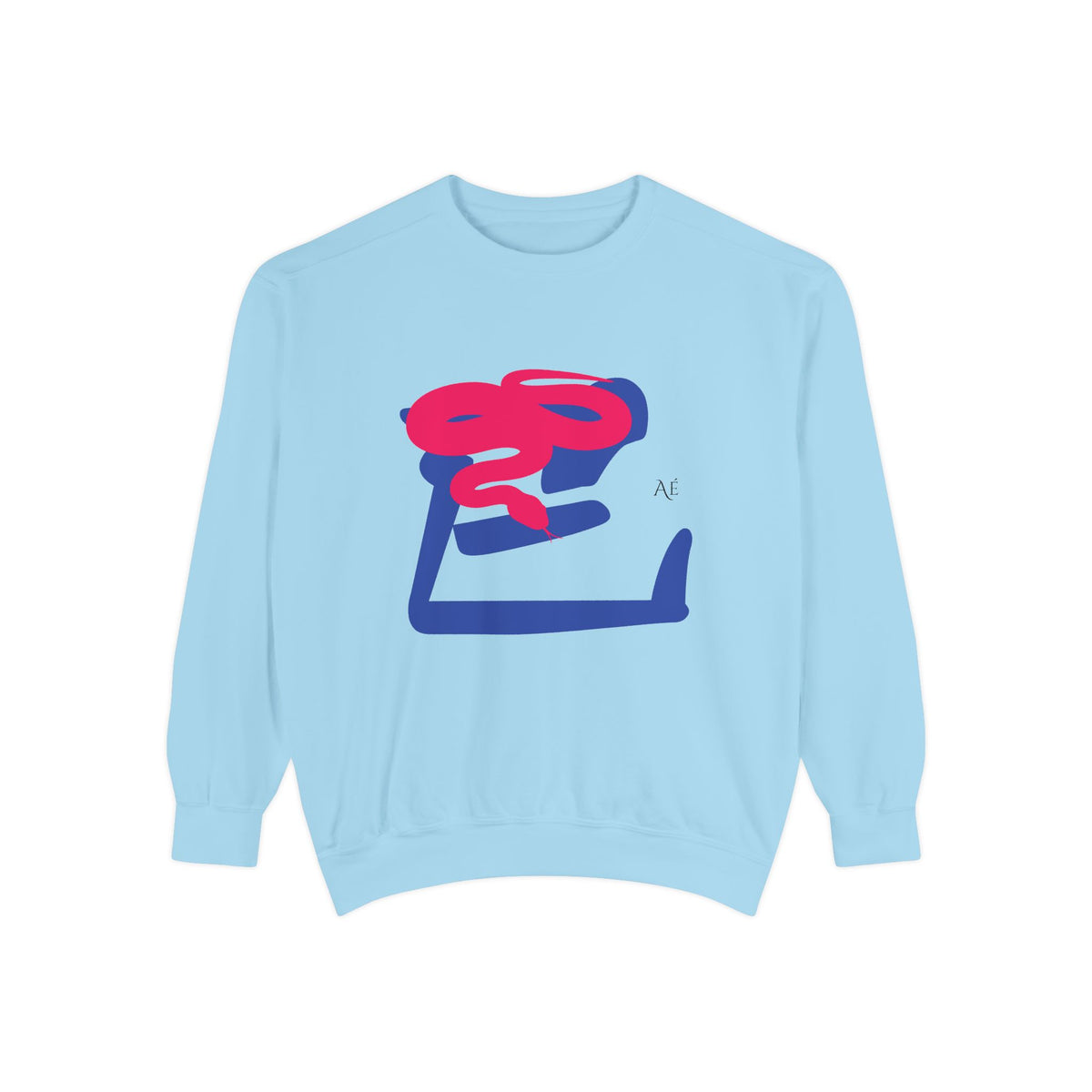 Snake (巳) Jūnishi Zodiac Animals | 6 of 12 | Astré Crewneck Chambray Sweatshirt