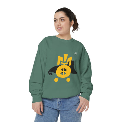 Tiger (寅) Jūnishi Zodiac Animals | 3 of 12 | Astré Crewneck Light Green Sweatshirt
