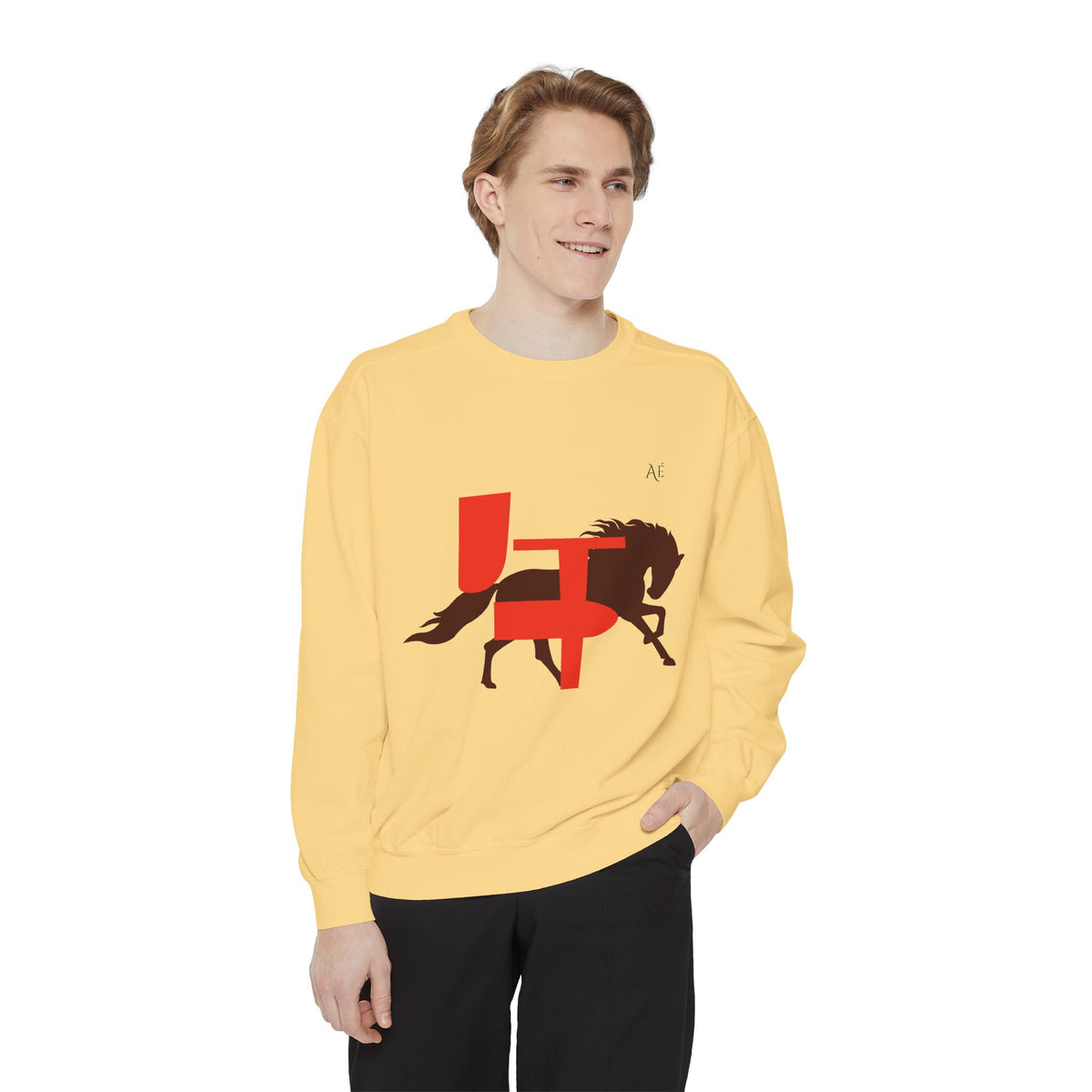Horse (午) Jūnishi Zodiac Animals | 7 of 12 | Astré Crewneck Butter Sweatshirt