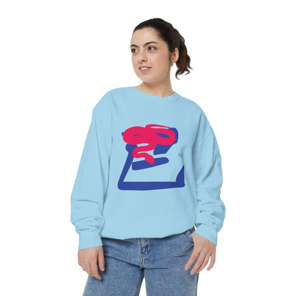 Snake (巳) Jūnishi Zodiac Animals | 6 of 12 | Astré Crewneck Chambray Sweatshirt