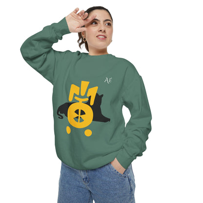 Tiger (寅) Jūnishi Zodiac Animals | 3 of 12 | Astré Crewneck Light Green Sweatshirt